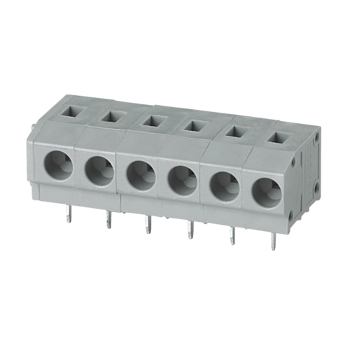 Screwless terminal blocks Push-button 1.5 mm² Pin spacing 3.81/3.96 mm 6-pole PCB Connector