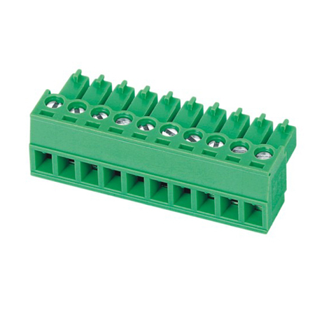 Pluggable terminal block Plug in 0.5-1.5mm² Pin spacing 3.50/3.81 mm 10-pole Female connector