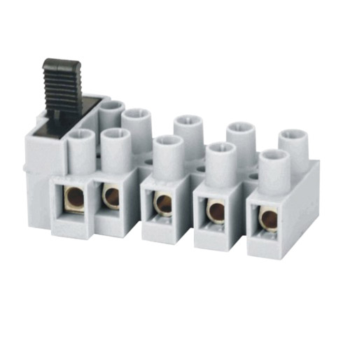  Feed Through terminal blocks Strip type 0.5-2.5mm² Pin spacing 10.0mm 5-pole Fuse connector