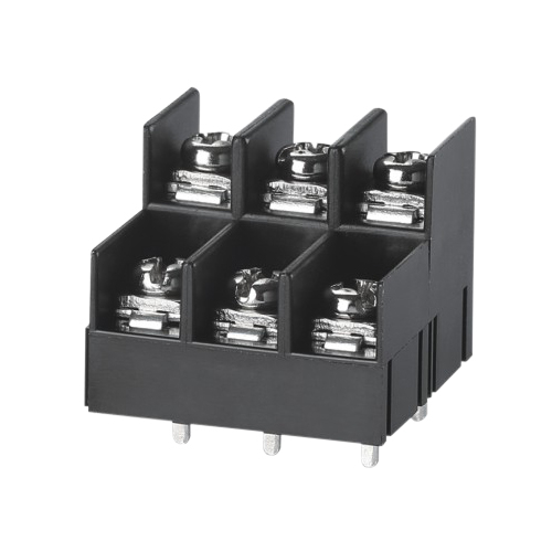 Barrier terminal blocks Screw type 2.5mm² Pin spacing 7.62mm 2*3-pole PCB connector 