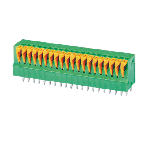 Screwless terminal blocks Push-button 1.0 mm² Pin spacing 2.54 mm 20-pole PCB Connector