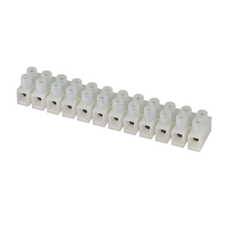 Feed Through terminal blocks Strip type 1.0-2.5mm² Pin spacing 8.0mm 12-pole Fuse connector