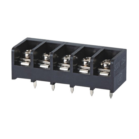 Barrier terminal blocks Screw type 4.0mm² Pin spacing 9.50 mm 5-pole PCB connector 