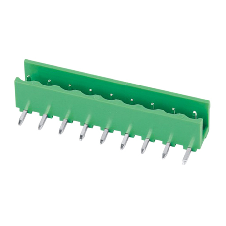 Pluggable terminal block R/A Header Pin spacing 5.08 mm 9-pole Male connector
