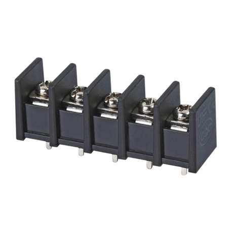 Barrier terminal blocks Screw type 4.0mm² Pin spacing 9.50 mm 5-pole PCB connector 